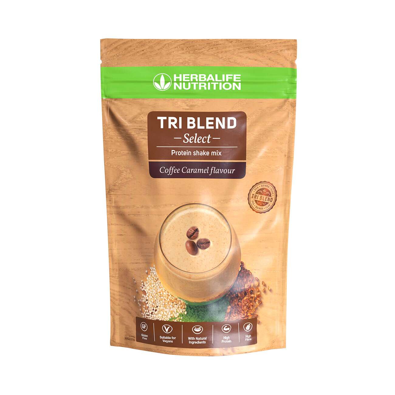 Tri-Blend Select Protein-Shake Coffee Caramel/Banana 600 g